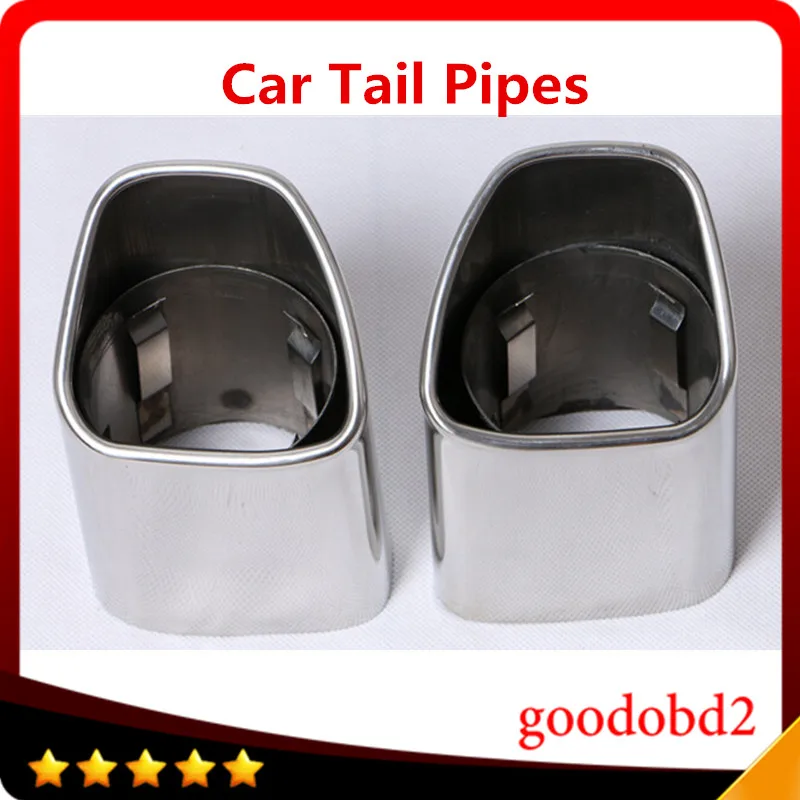 Koop Auto accessoires Rvs Auto Uitlaat Uitlaatpijp Auto staart pijp Fit Voor VOLVO XC90 XC60 Achter uitlaat Tip