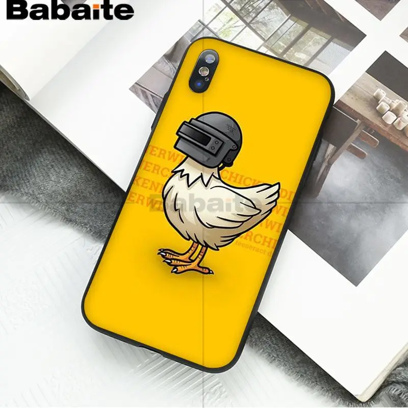 Babaite PUBG Высокое качество Аксессуары для телефонов Чехол для iPhone 8 7 6 6S Plus 5 5S SE XR X XS MAX Coque Shell - Цвет: 8