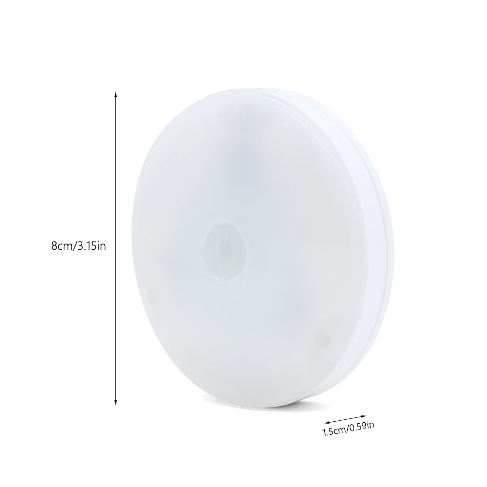  New 6 LED Bedside Table Lamps Touch Lamp Night Light battery powered Cool White Cabinet Light for B - 32865897358