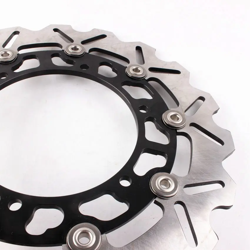 Сталь ротор дисковых передних тормозов черный для Yamaha YZF R1 R6 1999-2002 FJR1300 2001-2004 TDM900 2002