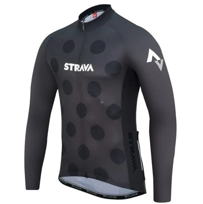 no fleece jersey 1 Зимняя одежда с длинным рукавом из теплого флиса для велоспорта MTB bike Ropa Ciclismo Cycle спортивная одежда Pro Team strava jersey одежда - Цвет: no fleece jersey 1