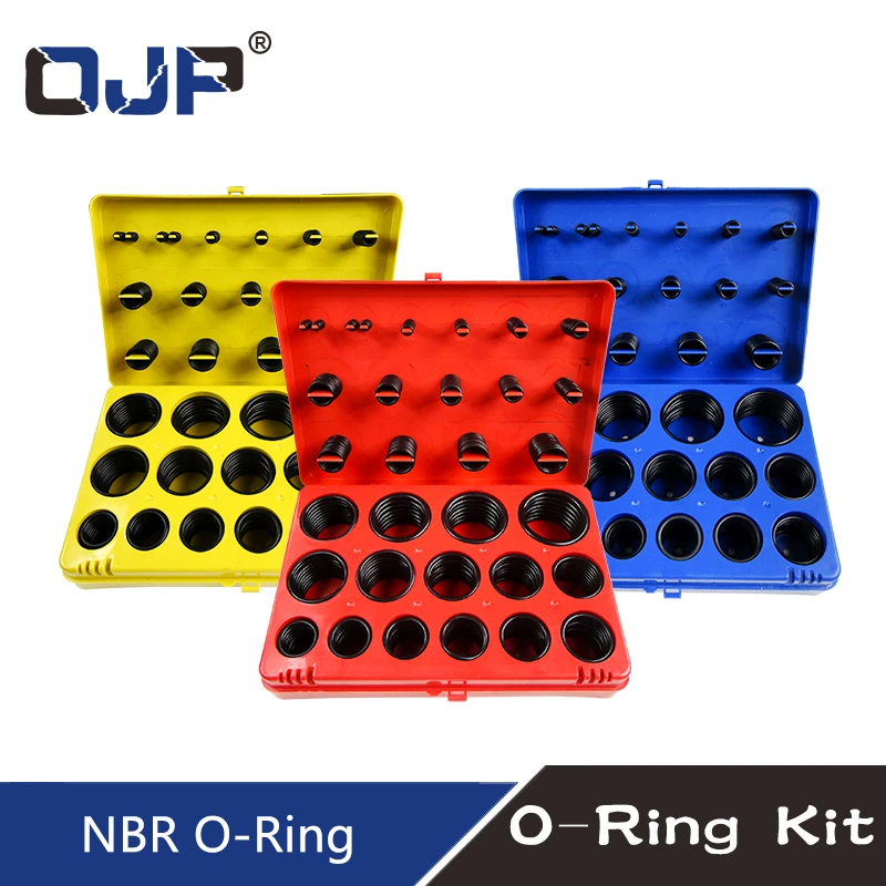 3 386pc Black Rubber Ring 30size Nitrile O Ring Seal Washer Sealing Nbr O Ring Gasket Red Blue Yellow Assortment Set Kit Box Gaskets Aliexpress