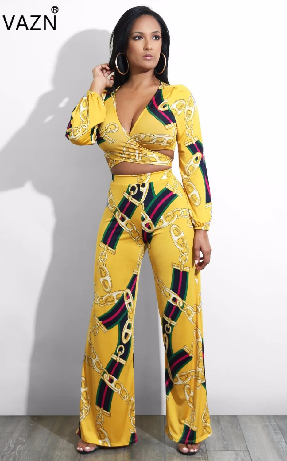 deep v neck jumpsuit
