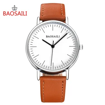 

Casual Couple Watches Classic Simple Design Dial Mens Watches Lesther Strap Stainless Steel Back Women Watch Quartz Wristwatches