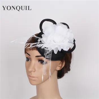

emerald green imitation sinamay fascinators hats cocktail hats wedding headwear women Derby hair accessories NEW ARRIVAL 17color