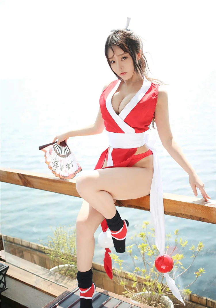 Косплей Король бойцов 97 Mai Shiranui костюмы японского аниме сексуальные костюмы платья для женщин женское платье с бесплатным подарком