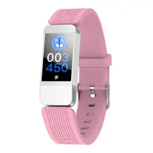 Модный тренд женский период умный Браслет Фитнес Спортивный умный браслет женский розовый длинный режим ожидания монитор сна трехсторонняя сенсорная полоса