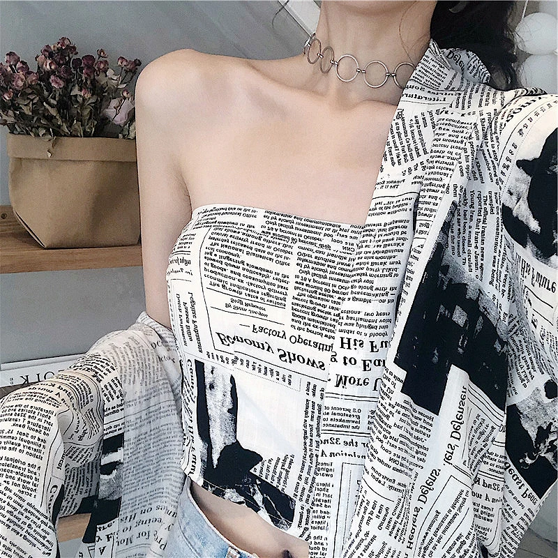 Blusas Mujer De Moda 2019 сезон: весна лето 2 шт. блузка для женщин без бретелек Топы