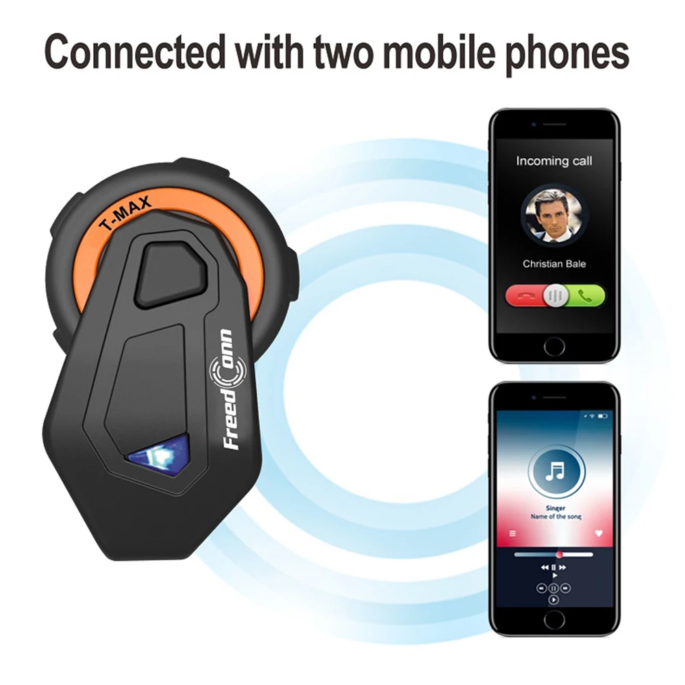 FreedConn Bluetooth мотоциклетный шлем домофон гарнитура микрофон домофон с fm-радио