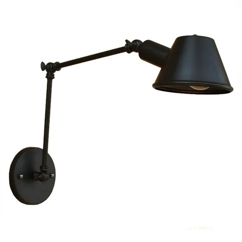 Luzes de Parede Braço do Vintage Lâmpada de Parede Ferro com para o Decoração para Casa Industrial Retro Longo Arandela Quarto Estudo Preto ac 110 v 220