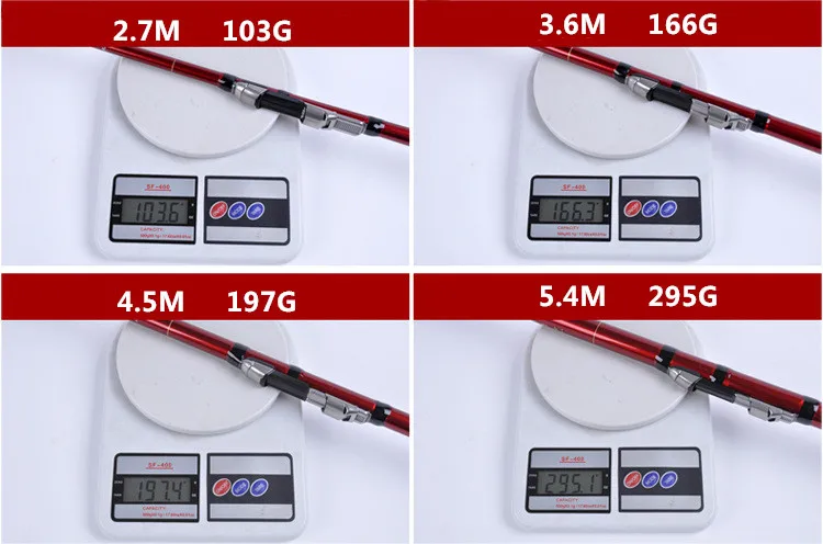 Сверхжесткий ультра-светильник, карбоновая удочка 2,7 М 3,6 М 4,5 М 5,4 м, портативная телескопическая удочка, спиннинг, рыболовные снасти для рук, морская удочка