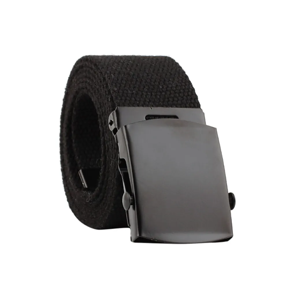 

Canvas Belt Unisex Fashion Weaving Solid Men Women Automatic Fashion Causal Simple Buckle Woven Fans Nylon Belt Pemehb #YY