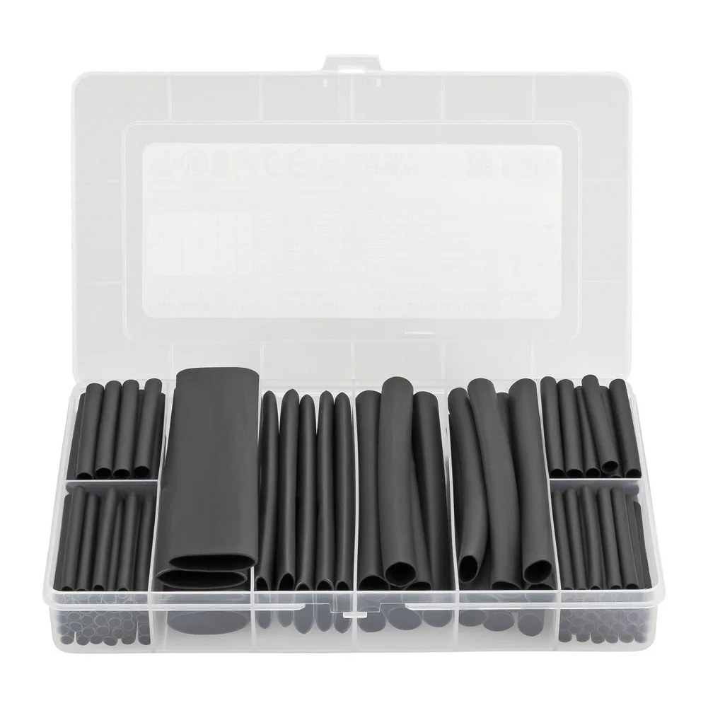 

New Hot 142pcs/set 3: 1 Adhesive Shrink Tubing Assortment Set with Reusable Box