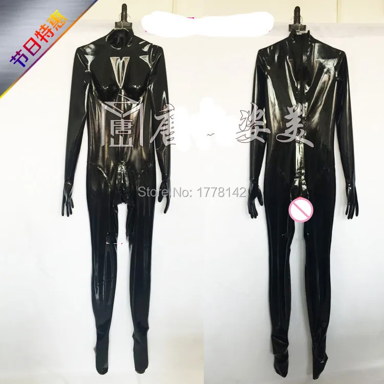 

Latex Catstuit With Gloves Socks Codpiece Hidden Two Condom Customized