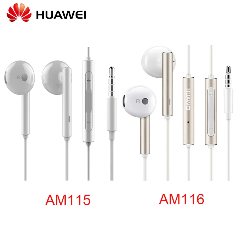 

Original Huawei Honor AM115 AM116 Earphone For Huawei P10 P9 Mate9 Honor8 In-ear With MIC 1.1m Length Wired Sport Earphones