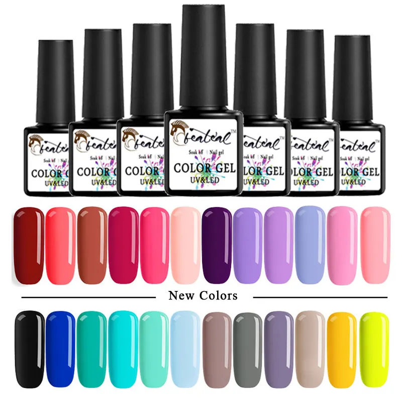 

Beateal Nail Polish Ordinary Semi Permanent UV Gel Nail Polish Set For Manicure Hybrid Nail Art Acryl Gellak Primer For Nails