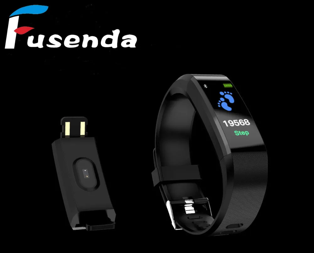 Новый ID115 Фитнес браслет Pedometre Smartwatch сердечного ритма Смарт часы умный Браслет