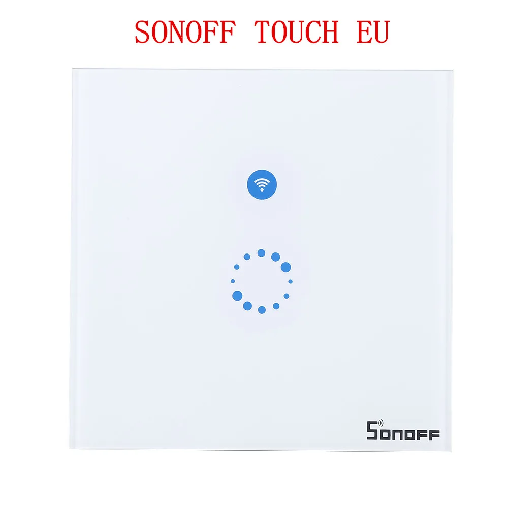 Sonoff T1 EU US UK Smart Wifi Wall Light Switch 1 2 3 Gang Touch/WiFi/RF/APP Remote Smart Home Wall Touch Switch Work with Alexa