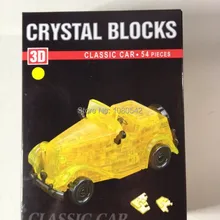 Смешной Кристалл Классический Автомобиль 3D головоломки DIY головоломки для детей