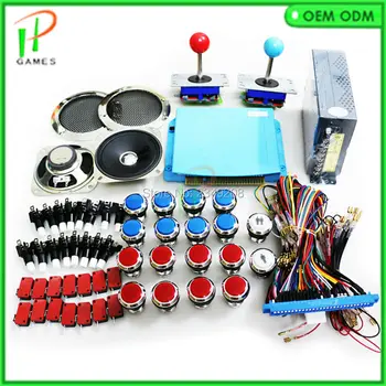 

645 in 1 Heros 3 DIY arcade cabinet machine kit for VGA / CGA output for LCD / CRT game pcb with joystick buttons power supply