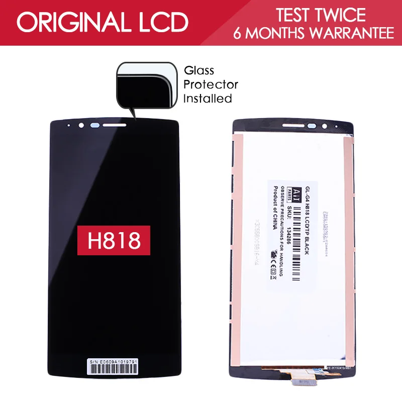 5 5 inch 100 Tested Original Brand 2560x1440 LCD For LG G4 Dual H818 H818P LCD