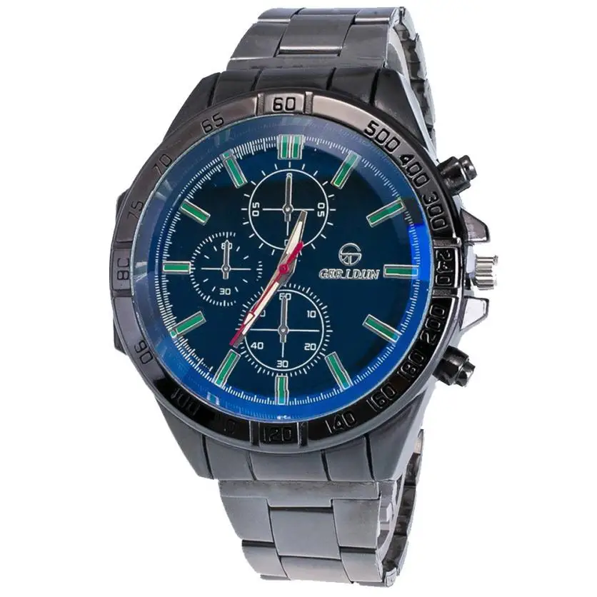 Fashion Men's Watch Motion Sport Stainless Steel Sport Quartz Hour