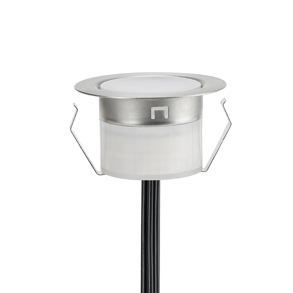 

Recessed Led Underground Light Installed into Wall Step Ground Garden Path Road Low Voltage 12V 0.5w/1w Stainless Steel Cover