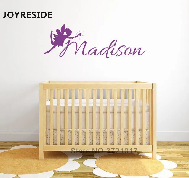 Custom Name Fairy Magic Wall Decal Girls Rooms Decor Vinyl Sticker Personalized Art Stickers Fairies Sweet M170 | Дом и сад