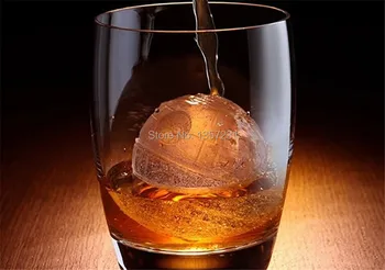 

800pcs/lot Death star wars Silicone ice cube tray Mold Maker Ice ball Mould for bar