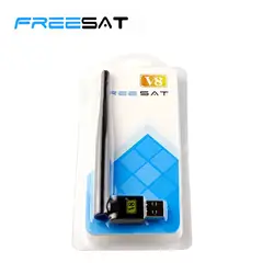 Для Freesat V7 V8 150 Мбит/с RT5370 беспроводной Mini-USB адаптер Lan Карта 802.11n/g/b приемник USB Wi-Fi, Wi-Fi, подвесная антенна