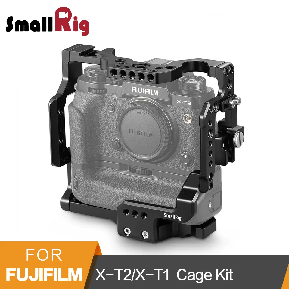 diefstal dood jaloezie SmallRig for Fujifilm X-T2/X-T1 Camera Cage with Mounting Points and Cold  Shoe with Vertical Power Booster Grip - 1888 - AliExpress