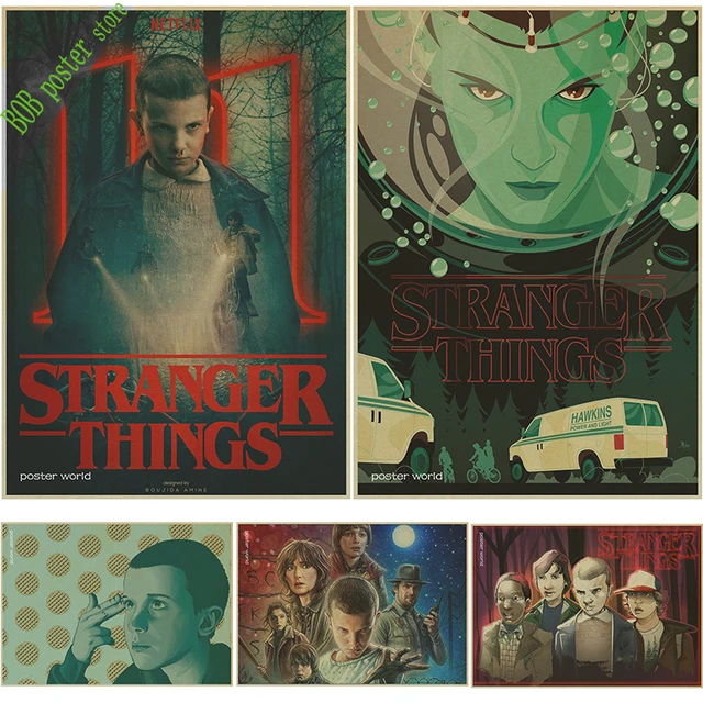Stranger Things Kraft Decorative Poster