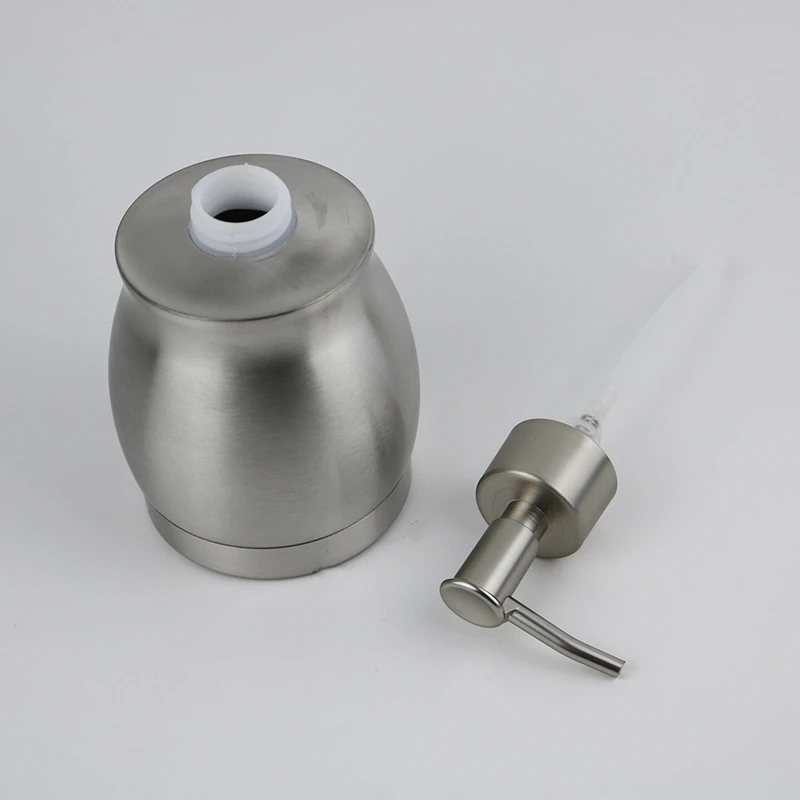 390 мл дозатор для мыла из нержавеющей стали, бутылка для лосьона, кухня, ванная комната, моющее средство, шампунь, бутылка для средства для мытья рук, держатель для насоса