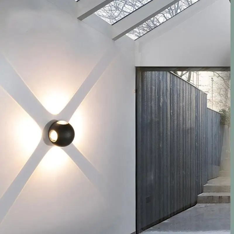 

Iron 12W Round COB Wall Light IP65 Waterproof Flexible 360 Degree Adjustable DIY Indoor Outdoor Corridor Stair Lamp wall light