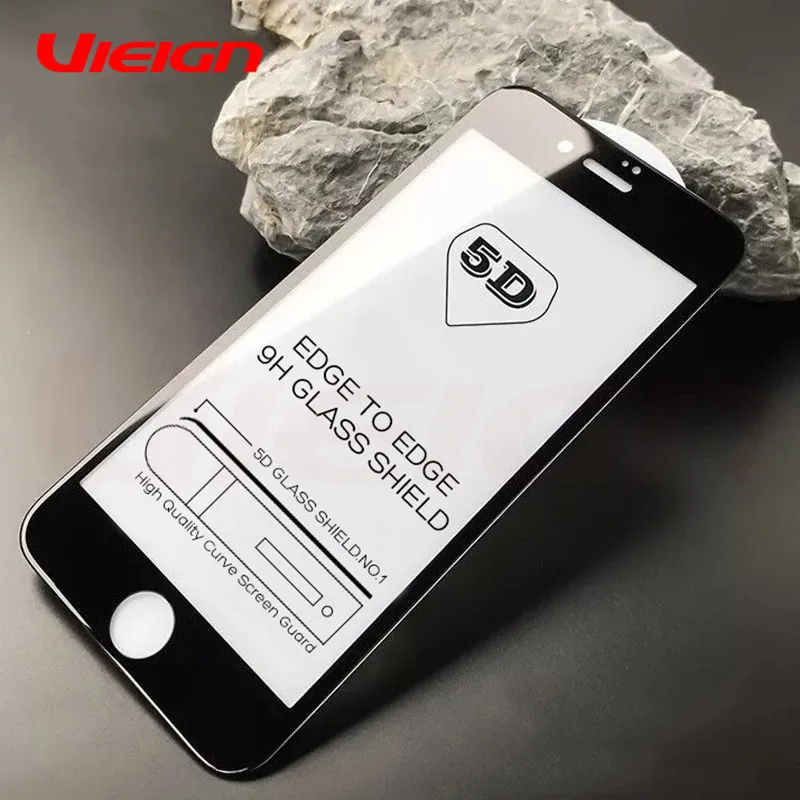 

5D Curved Full Cover Screen Protector Tempered Glass For iPhone 6 6S 7 Plus Protective Glass On The For iPhone 7 8 Plus X Film