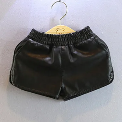 Шорты Lederhosen из искусственной кожи для девочек весна осень универсальные модные