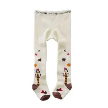 Sweet Cartoon Baby Girl Tights Cotton Cute Children Knit Stocking Baby Pantyhose For Kids