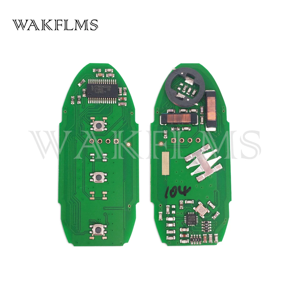 2 кнопки смарт дистанционные брелки для ключей 433,92 МГц дистанционный ключ для Nissan Qashqai X-trail- интегрированному чипу S180144102 285E3-4CB0C