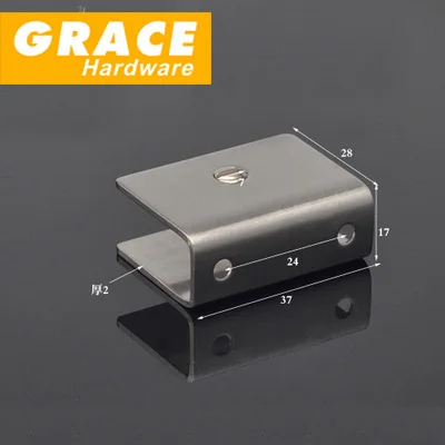 

Stainless Steel Glass Clip Bracket Hardware Fittings Glass Bracket Glass Holder Fixed Baffle Plate Clip