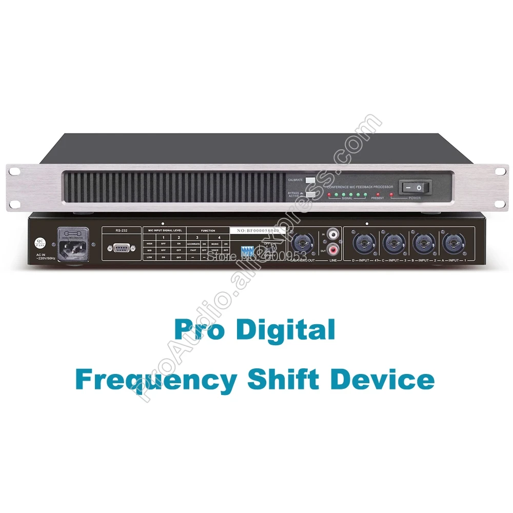 

MiCWL R1220 Digital Frequency Shift Device Feedback suppressor 4 Channel XLR 6.5mm Input