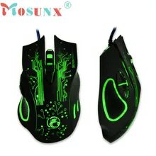 Новая мода 2400 точек светодиодный дюйм LED Оптический 6D USB провода компьютерных игр мышь для настольных ПК ноутбука 1 C0619