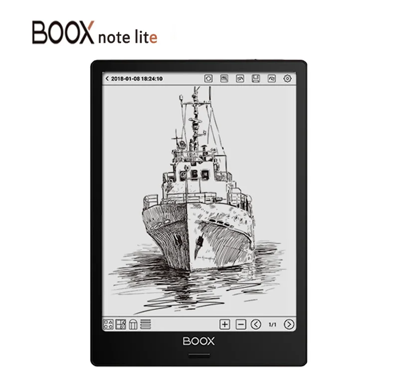 BOOX Note Ereader, Android 6,0 32 ГБ/2G 10," двойной сенсорный HD дисплей E Ink cta гибкий экран Встроенный микрофон, wifi и Bluetooth