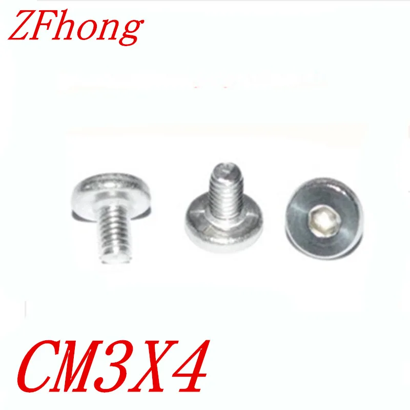 

200pcs M3*4 M3 x 4 steel with zinc flat thin head hex socket screw