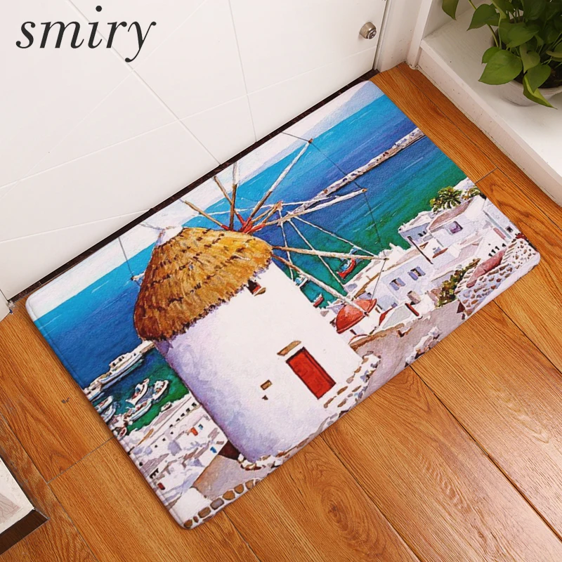 Smiry 40*60 см фланелевые легкие тонкие Коврики Красивые ветряные мельницы домашние
