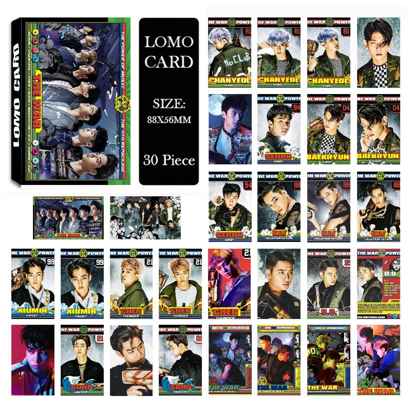 Оптовая продажа KPOP Fan EXO K M XOXO WOLF EXODUS альбом с передозировкой маленькие карты