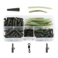 120 шт./кор. Ассорти карп рыболовные принадлежности снасти Коробки комплект с Вертлюги/анти клубок рукава для рыбалки на карпа, зажимами для грузила рыболовные снасти