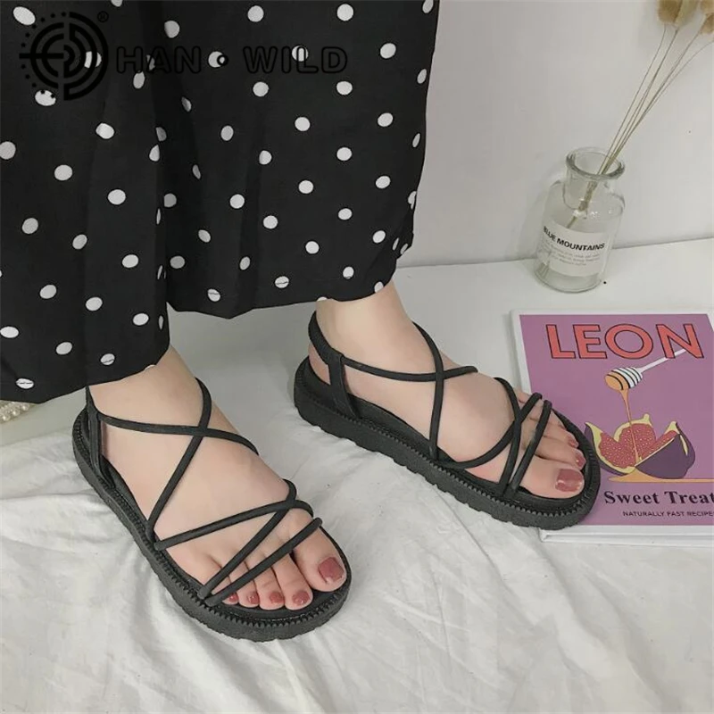 

Platform Women's Sandals Cross Tied Women Thick Soled Beach Sandal Fashion Gladiator Sandals For Women Summer Shoes