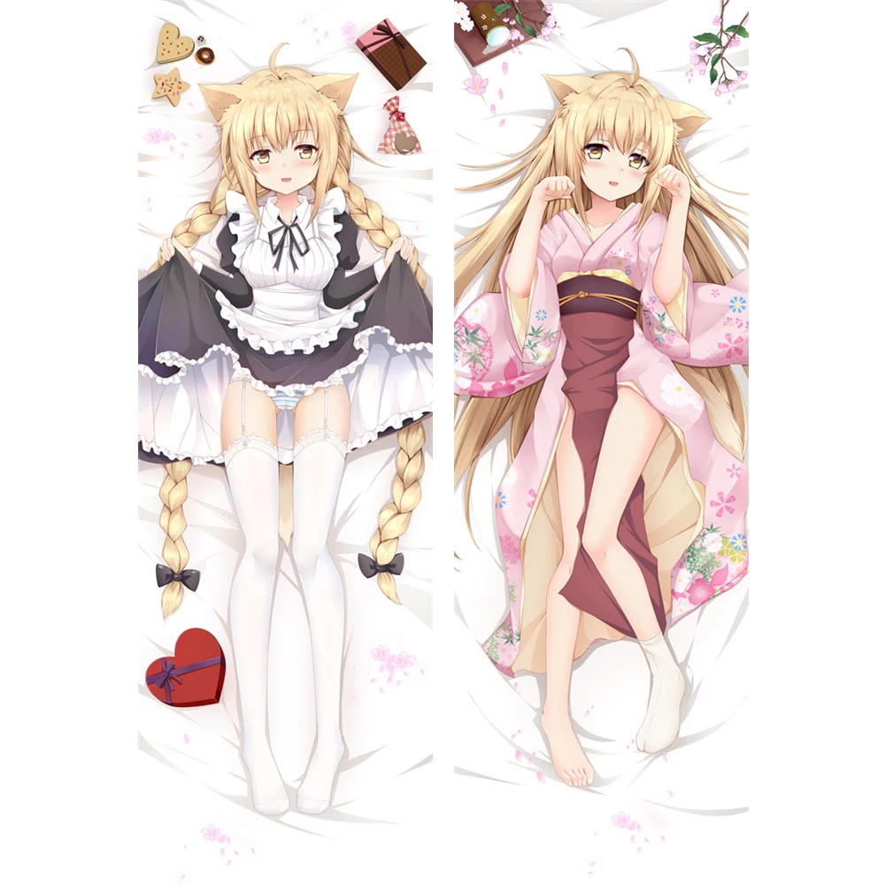 Чехол для подушки Konohana Kitan Yuzu Satsuki Аниме Dakimakura персиковая кожа 50*150