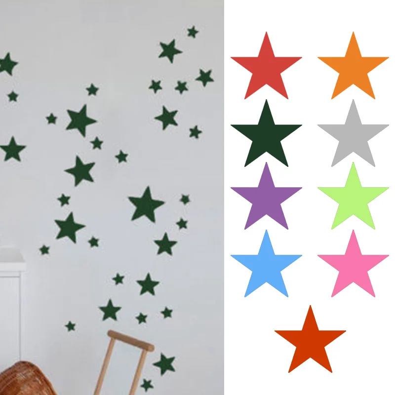 Stars Wall Stickers Kids Baby Bedroom Home Nursery Decor Decorations