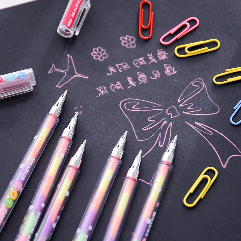 蛍光筆記ペン韓国の文房具卸売diy 6プラスパステルペン 水チョーク 落書き学生マーカーペン Aliexpress オフィス用品 学用品